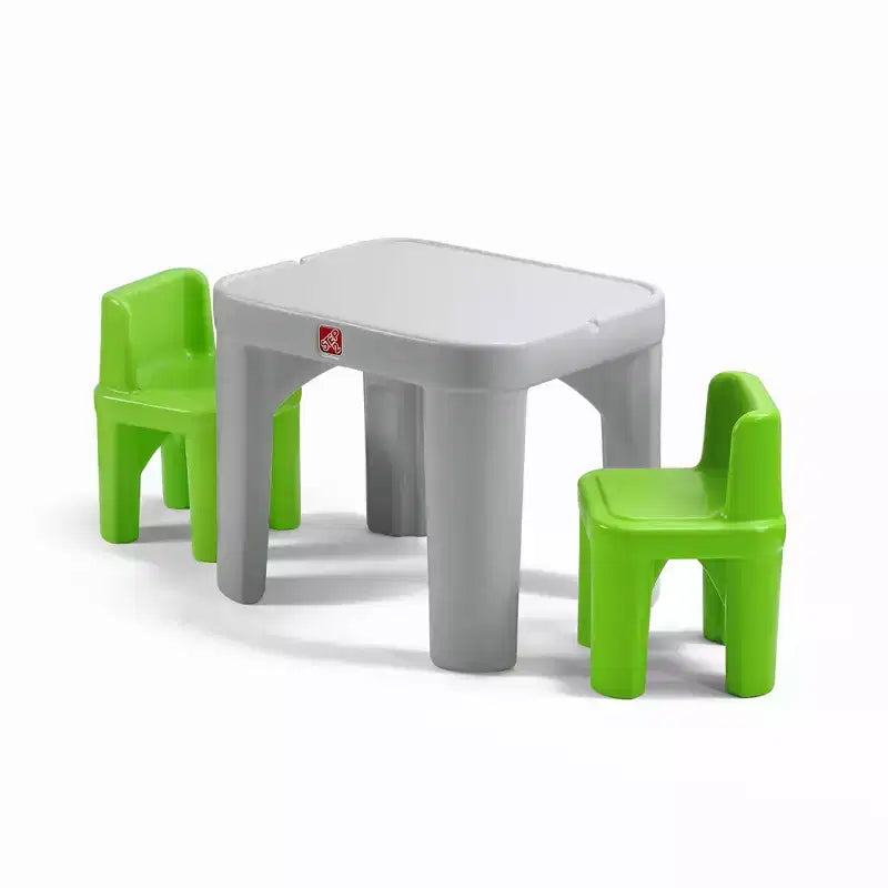 Set Tavolo e Sedie per Bambini a Misura di Bambino, Plastica Resistente, Perfetto per Neonati e Bambini Piccoli