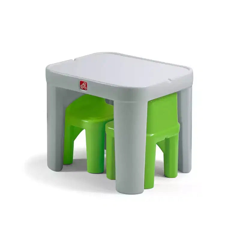 Set Tavolo e Sedie per Bambini a Misura di Bambino, Plastica Resistente, Perfetto per Neonati e Bambini Piccoli