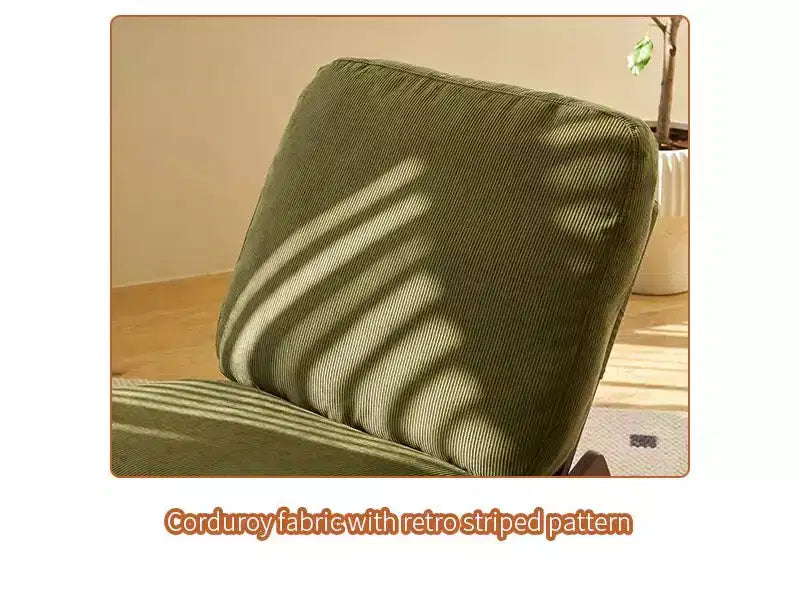 Credenza in Rattan con 2 Ante Magnetiche, Ripiani Regolabili e Gambe in Legno, Madia Laterale, Khaki