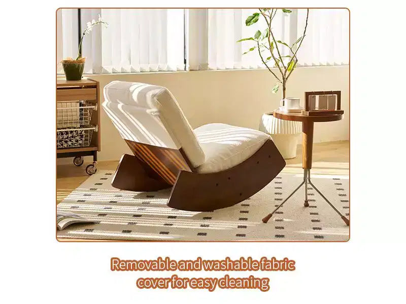 Credenza in Rattan con 2 Ante Magnetiche, Ripiani Regolabili e Gambe in Legno, Madia Laterale, Khaki