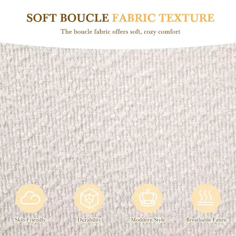 Letto imbottito a piattaforma Queen/King Size con testiera morbida, a forma curva, beige - ModernLuxe