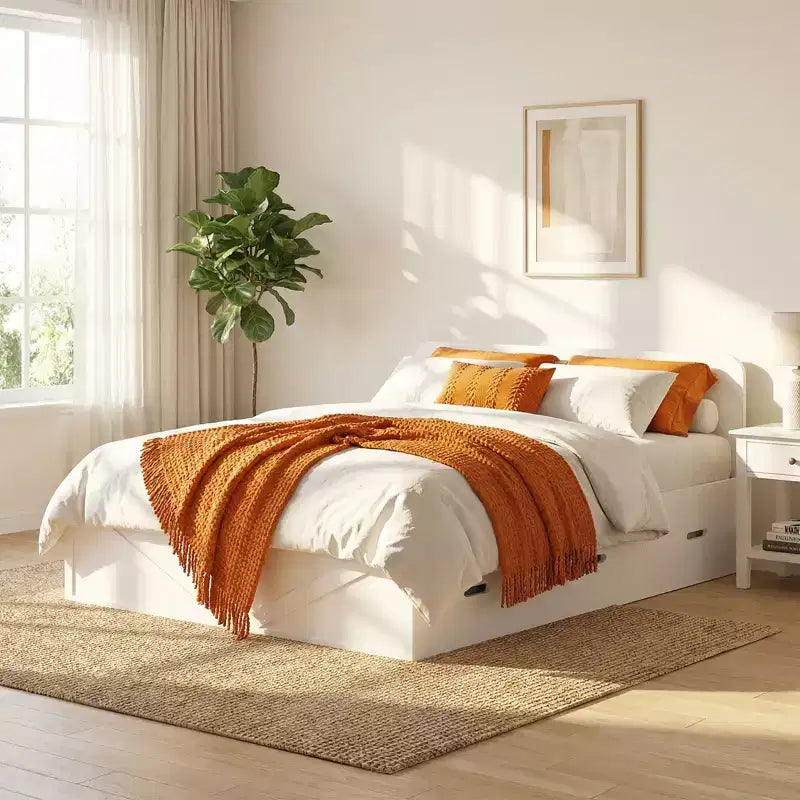 Divano letto convertibile con contenitore, letto a scomparsa, Piazza e Mezza/Matrimoniale, Materasso Non Incluso