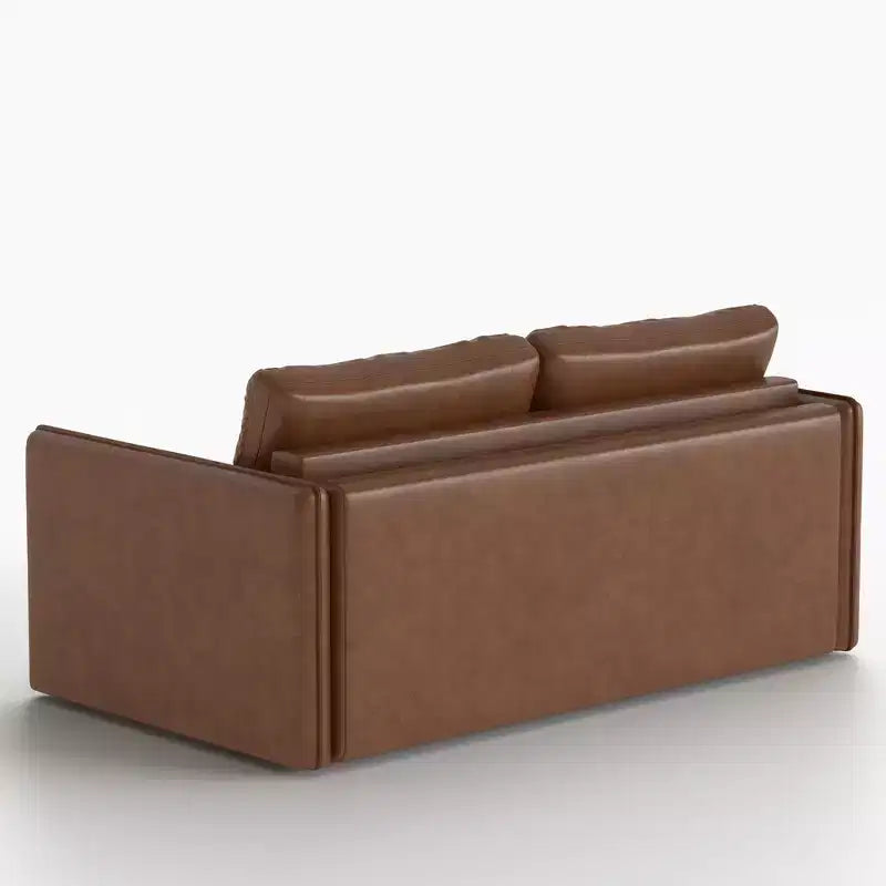 Divano letto estraibile moderno in similpelle da 160 cm, divanetto letto 2 in 1 per piccoli spazi
