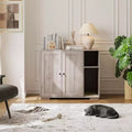 Hidden Cat Litter Box Enclosure, Large Indoor Cat House Cabinet, for Home, Living Room
