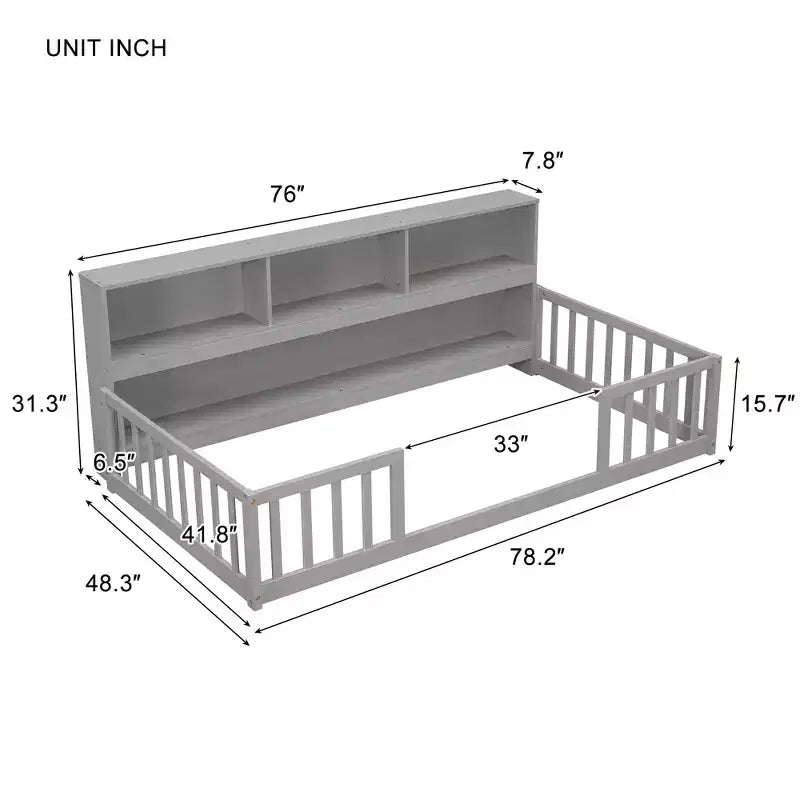 Struttura Letto Singolo, Nessun Sommier Richiesto, Design Silenzioso, Metallo Resistente