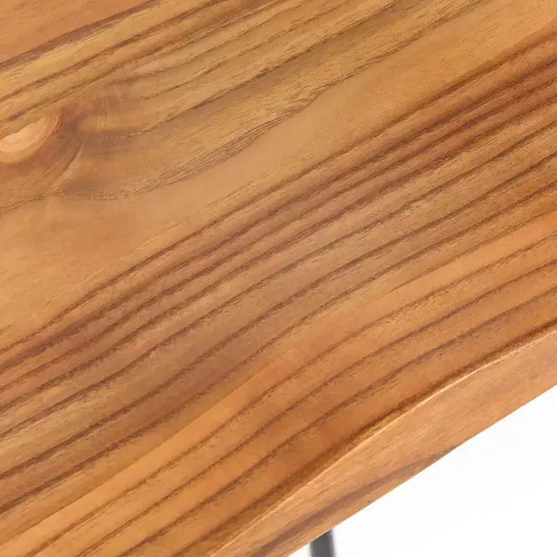 Set di 2 sgabelli da bar Chapman da 61 cm, struttura nera, legno di pino, design industriale