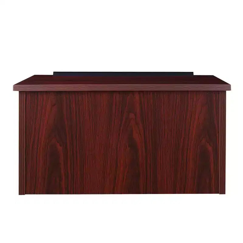 Leggio da tavolo, truciolato di mogano con superficie laminata, design moderno