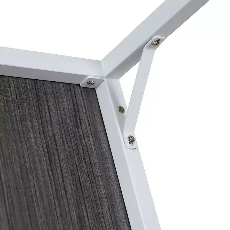 Scrivania per computer da 47" con struttura aperta in metallo, tavolo da scrittura moderno per ufficio in casa