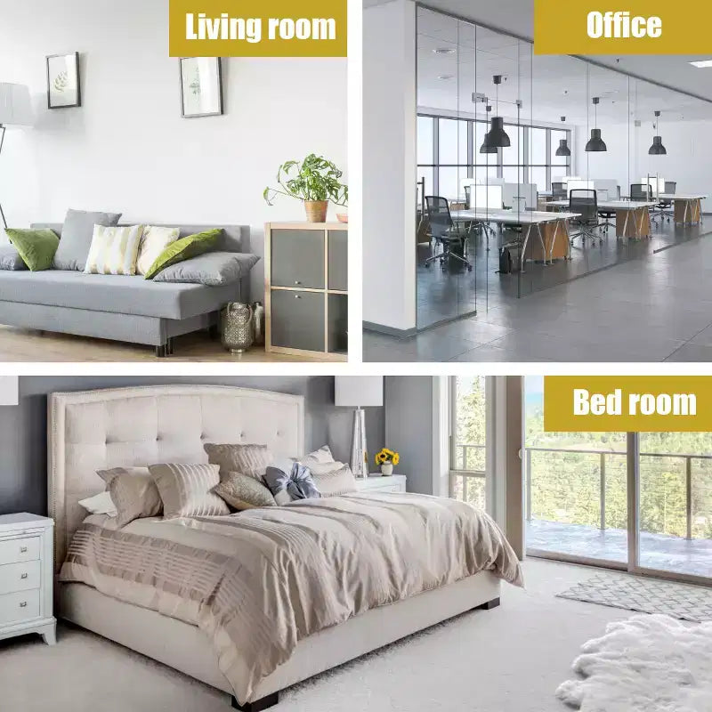 Set di 2 comodini a tre livelli con cassetto e ripiani aperti, tavolini laterali da letto in MDF nero